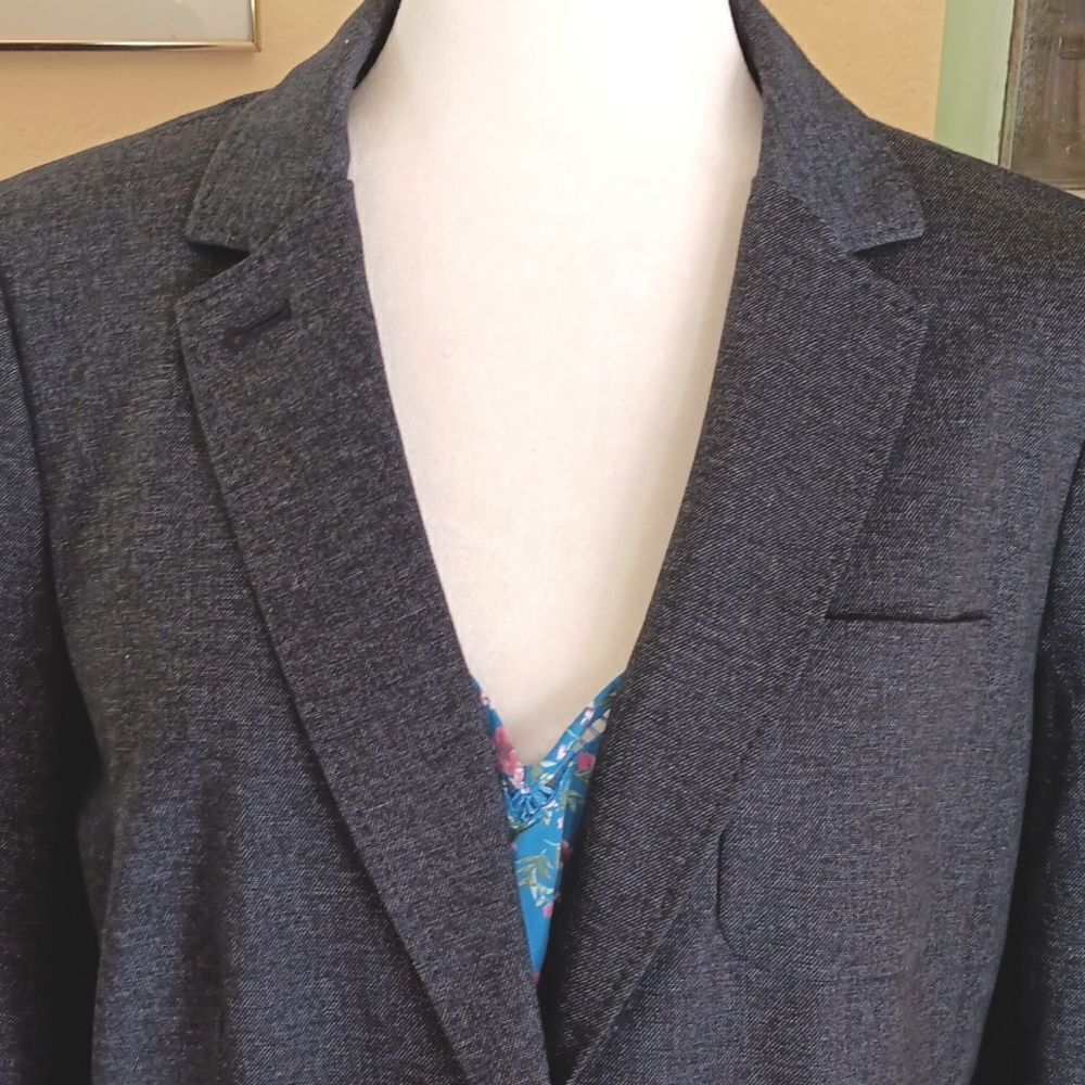 Talbots Dark Gray Aberdeen Blazer. Classic. Professional. Career. - Picture 3 of 14